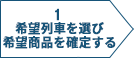 希望列車を選び希望商品を確定する